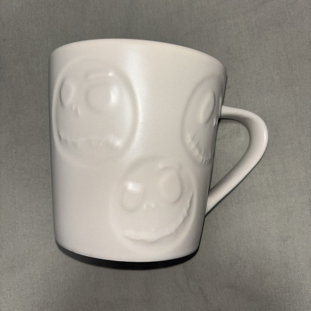 Nightmare Before Christmas Jack Skellington DISNEY Mug Faces Embossed 17.65 Oz